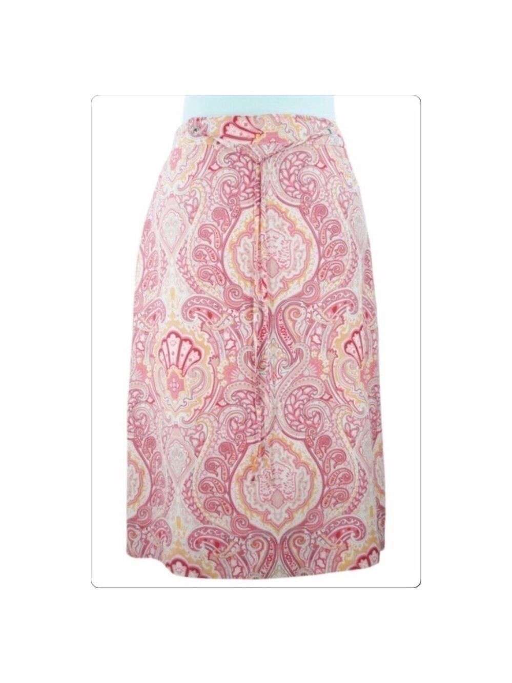Banana Republic Victorian print silk skirt size 0 - Picture 2 of 5